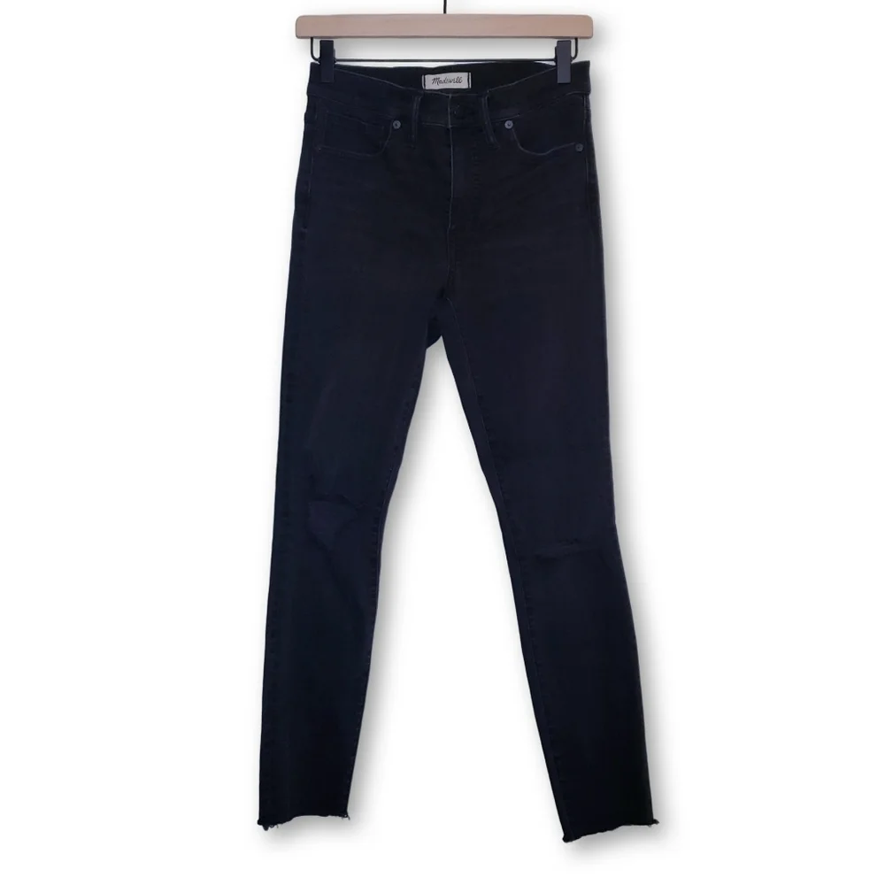 Madewell High Rise Skinny Black Jeans